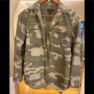 Jcrew green camo button down shirt  - size small